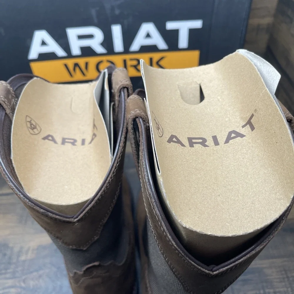 Ariat Groundbreaker H2O Wide Square Toe Steel Toe Palm Brown  Men's Sz 12EE